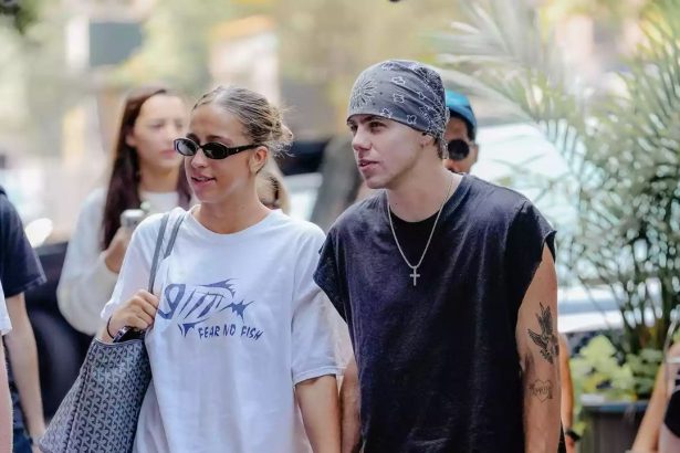 Tate McRae with her boyfriend, the Kid Laroi.