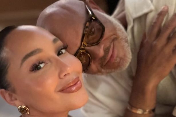 Adrienne Bailon with her husband, Israel Houghton.