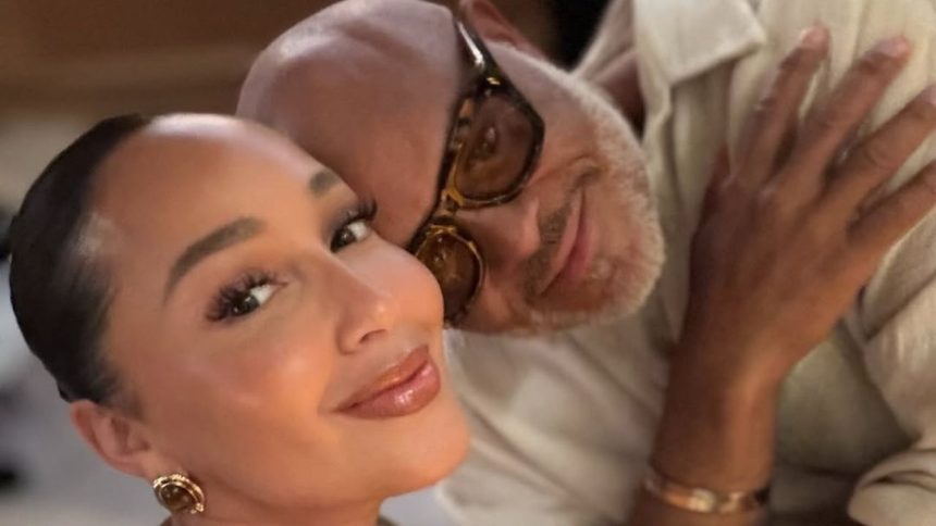 Adrienne Bailon with her husband, Israel Houghton.